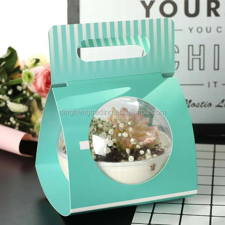 Wholesale New Arrival Sphere Clear Plastic Dome Cake Box Ball Salad Bowl with Lid in 4 Sizes
