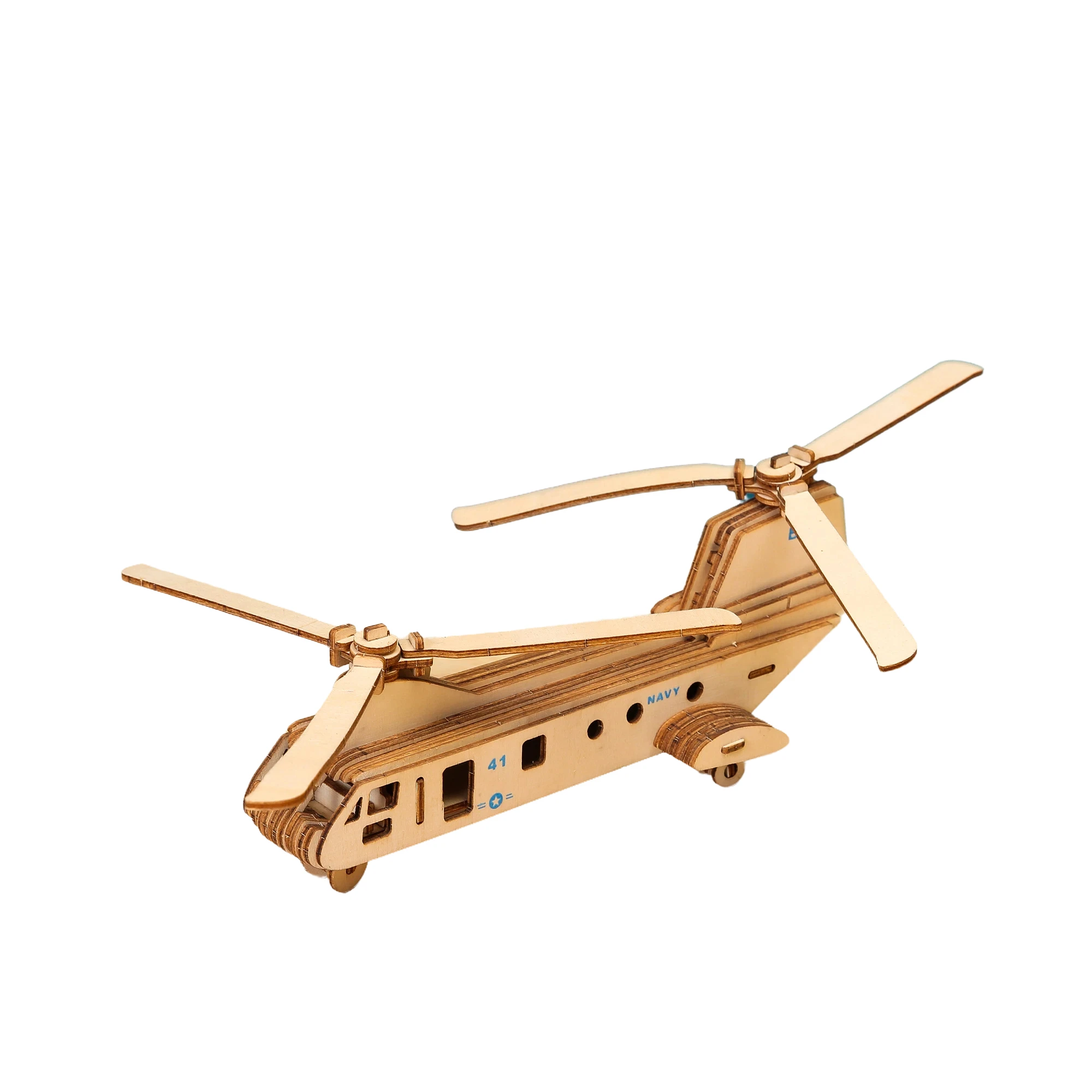 High Quality 3D Laser Cut Wooden Puzzle Toys Montessori Style Airplane Warship Model Series Educational for Ages 5-7 Years