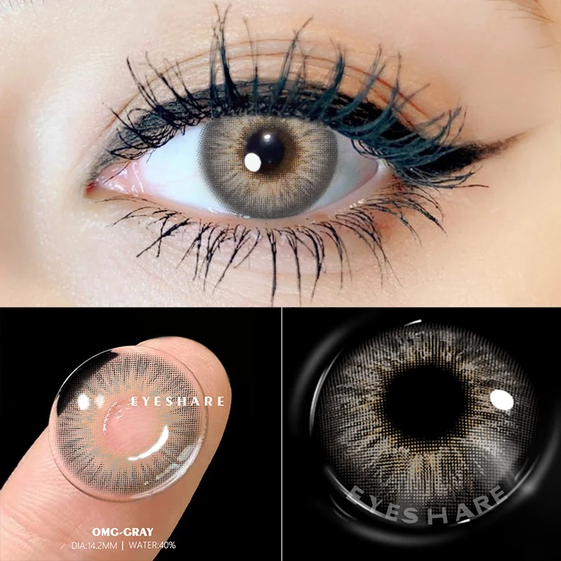 EYESHARE 1 Pair (2pcs)  Natural Crystal Color Lenses for Eyes Cosmetic Contact Lenses Eye Color lens Colored contacts