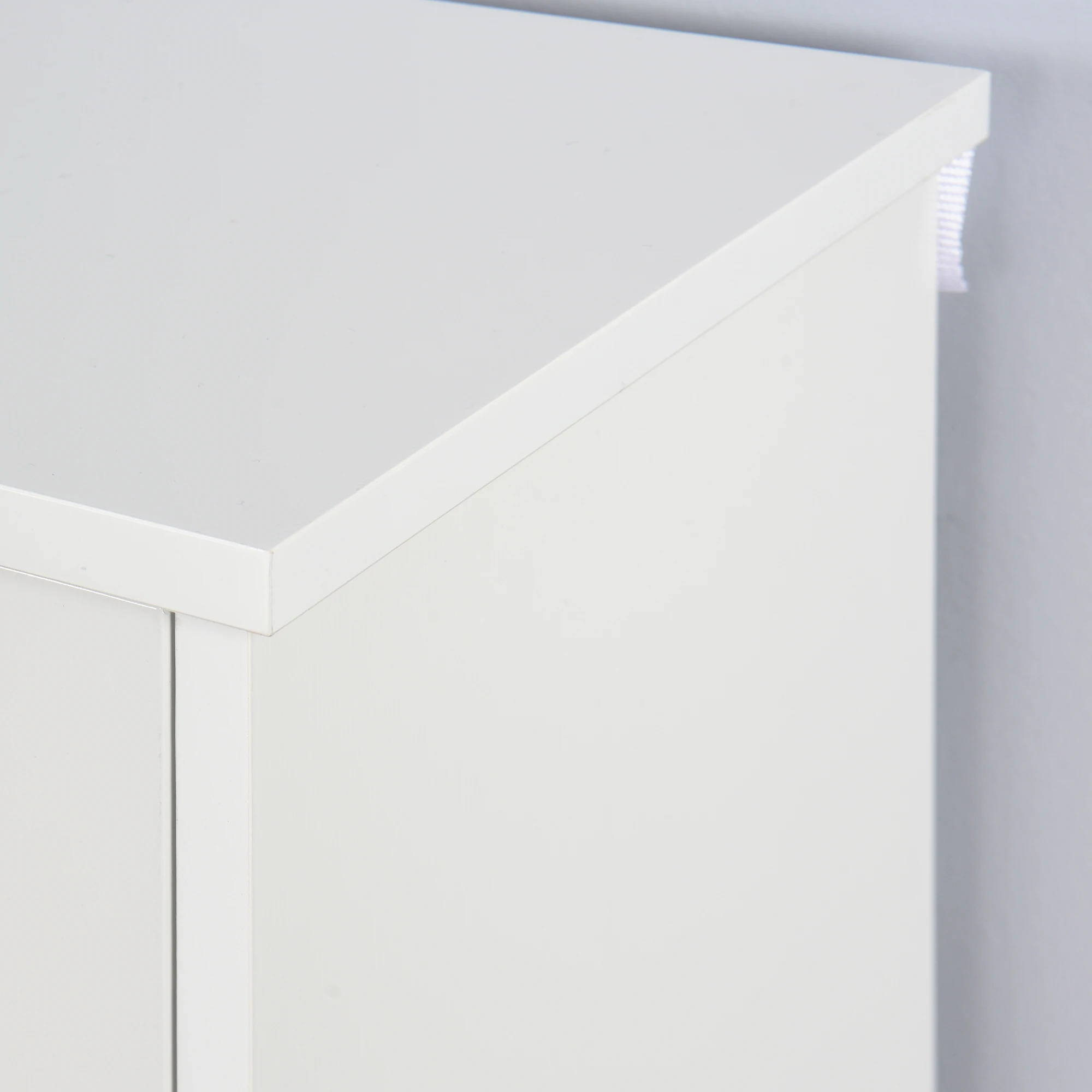 Elegant Large Capacity 3 Doors White Shoe Rack Storage Modern Wooden Shoe Cabinet