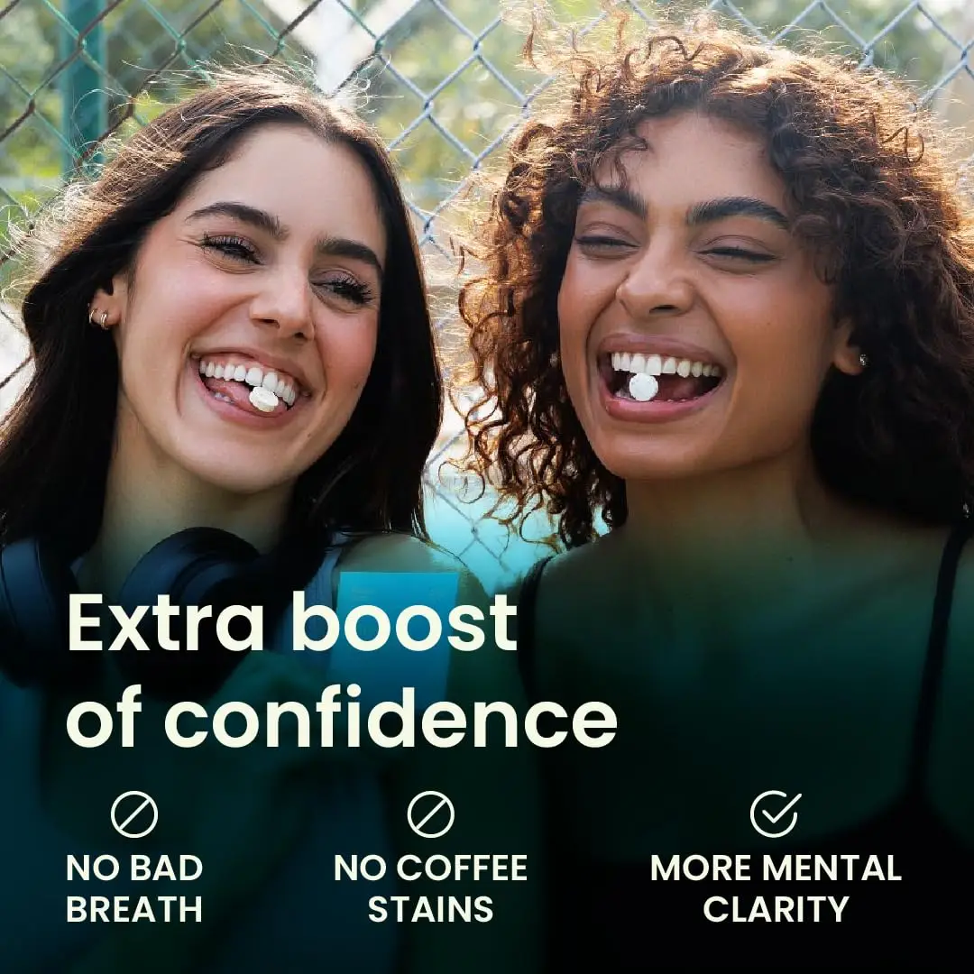 Energy Chew Tablets (90 Pieces) - Sugar Free With L-theanine + Vitamin B12 & B6 - Energy & Focus Supplement for Women & Men