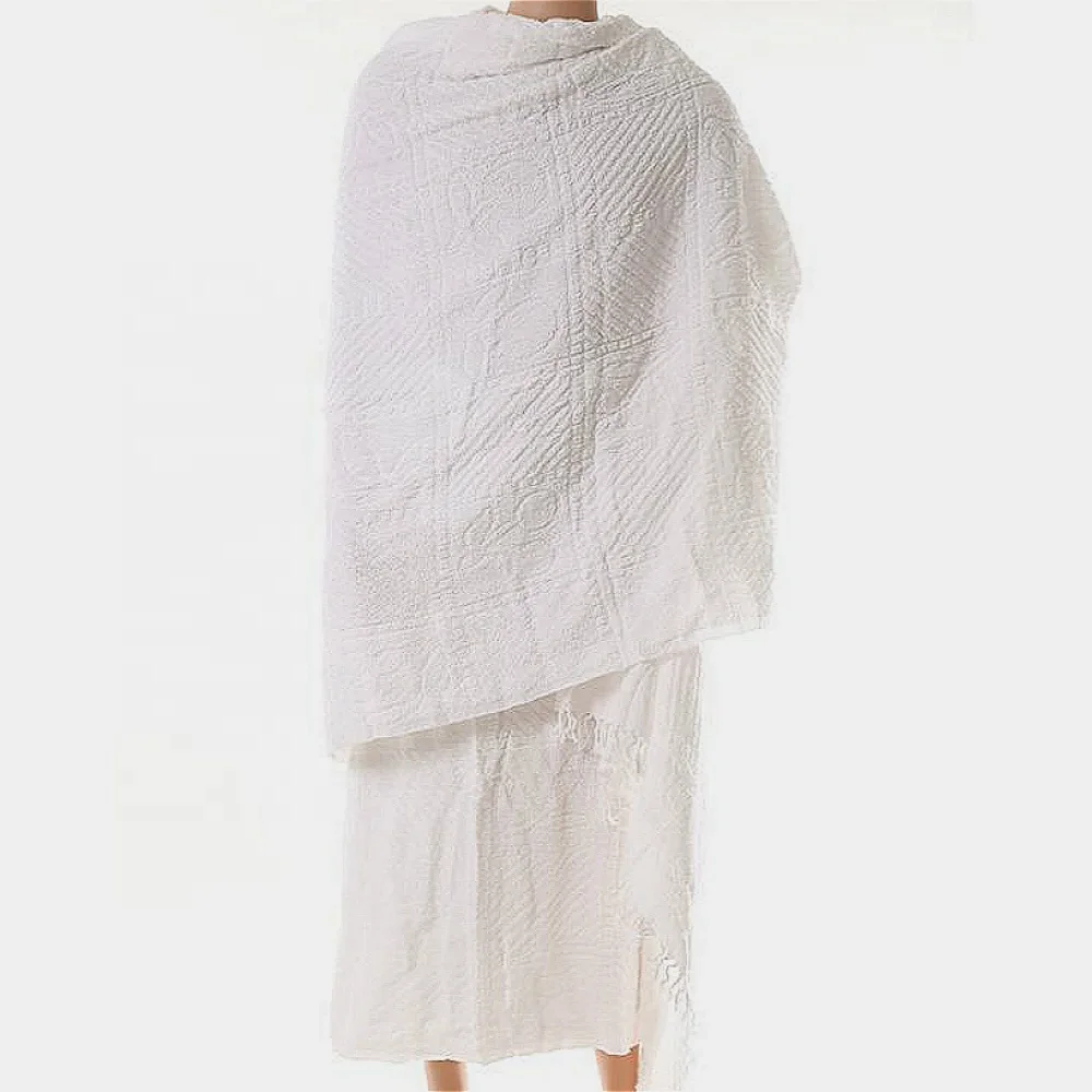 factory direct selling Abra Islamic h igh quality jacquard cotton / polyester/microfiber ahram/ehram  umrah ihram for sale