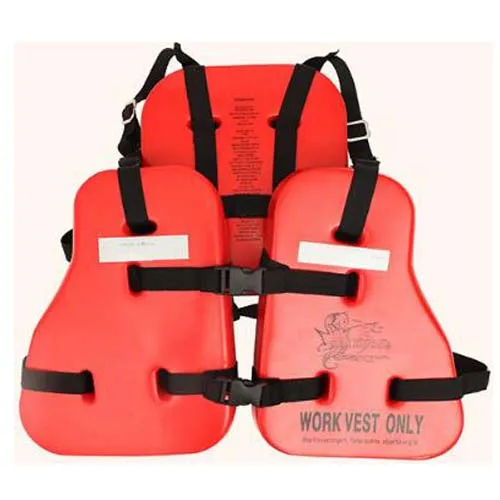 Three Piece PVC Work Vest For Oil Platform Safety Vest Offshore Life Jacket
