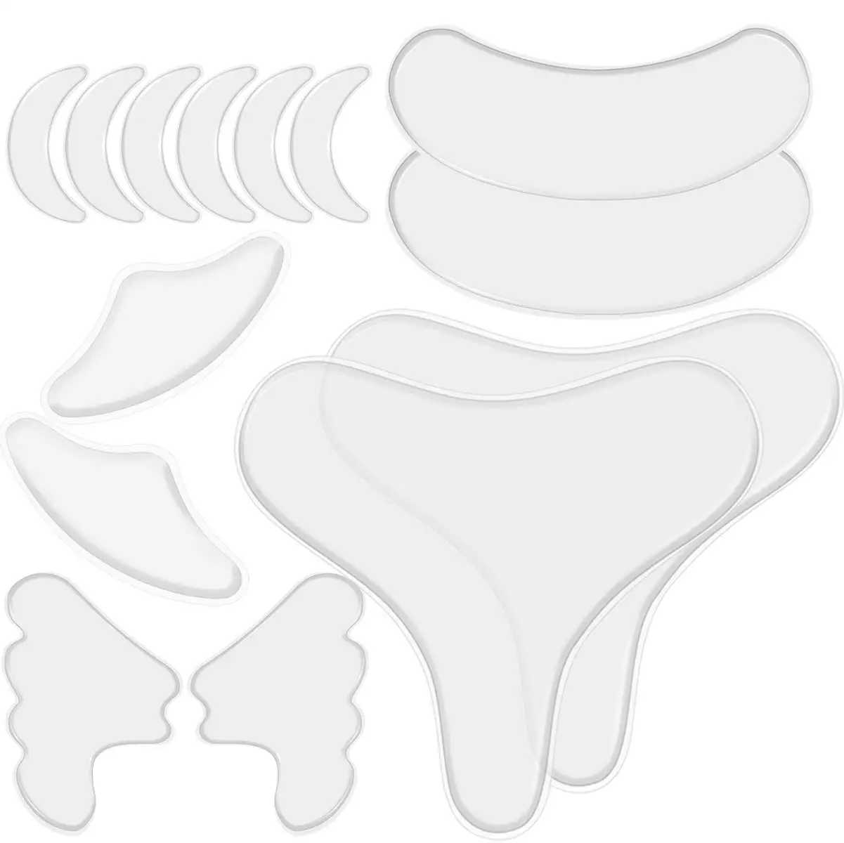 Silicone Anti-Wrinkle Chest Pad Anti-Wrinkle Adhesive Reusable Decollete Padding Silicone Seamless Nursing Chest Pads