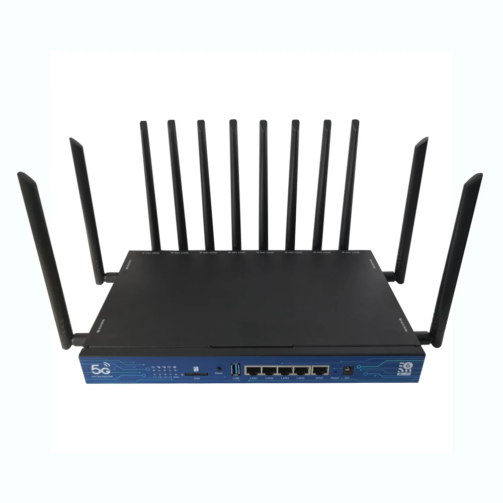 Высокая мощность Quad Core IPQ8072A процессор 802.11AX WiFi6 3600 Мбит/с DDR4 1 ГБ ОЗУ MU-MIMO Gigabit двухдиапазонный 5G Роутер, идеально подходящий для поездок может использоваться как