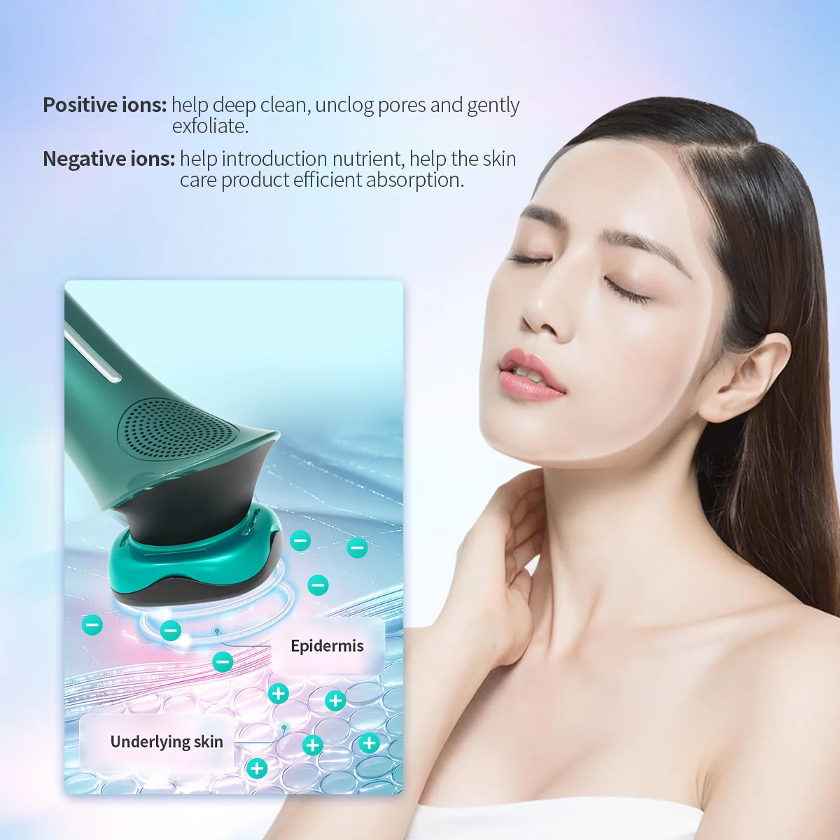 RTS 2022 New Beauty Product Face Deep Clean Hot Cold Massager Ultrasonic High Vibrate Hot Cold Massage LED Skin Care Tools
