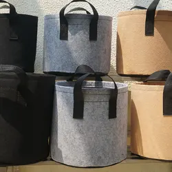 AAA339  biodegradable Planting Bags Thickened Non Woven Fabric Growing Flower Pot Garden Nursery Felt Seedling Grow bag