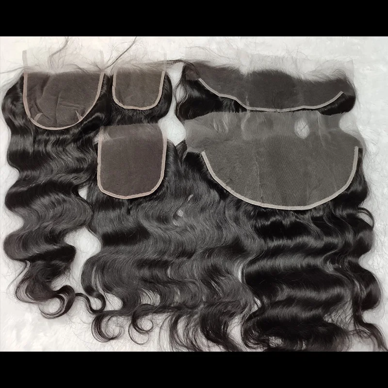 12A 1 piece Dropshipping Service Top Quality Brazilian Hair 4x4 5x5 13*4 film thin HD Transparent Swiss Lace Closure Frontal