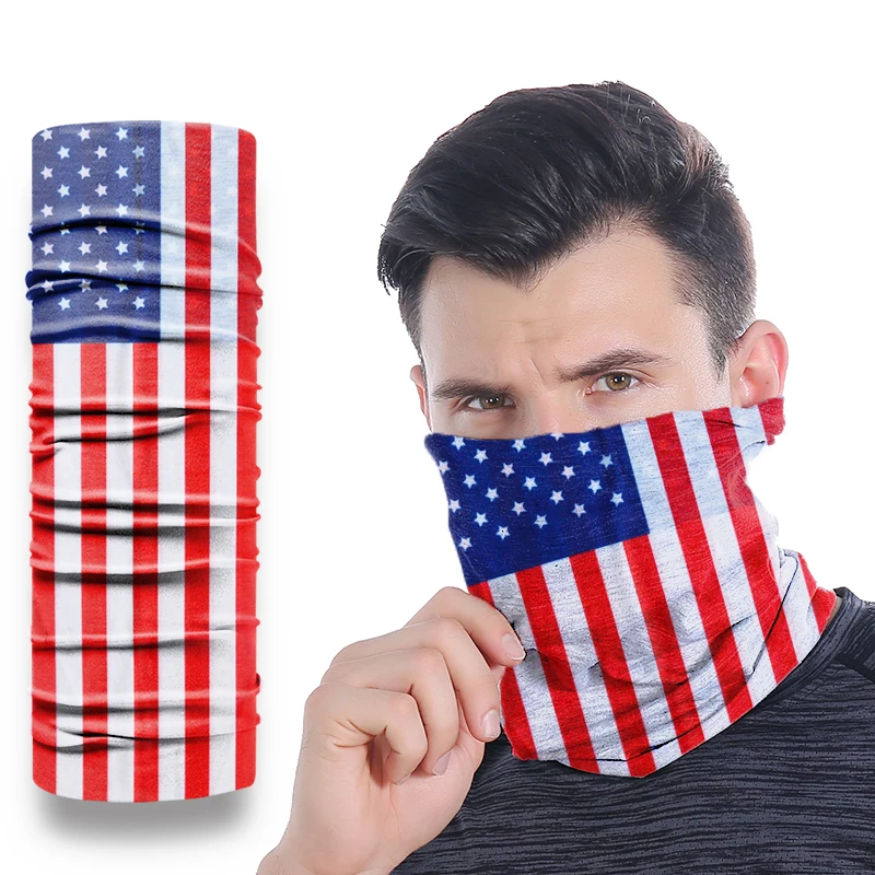 
Face-Mask Camo Skull Bandana Headband country flag 3 ply disposable children fashion-masks ear loop-mask 3 ply 