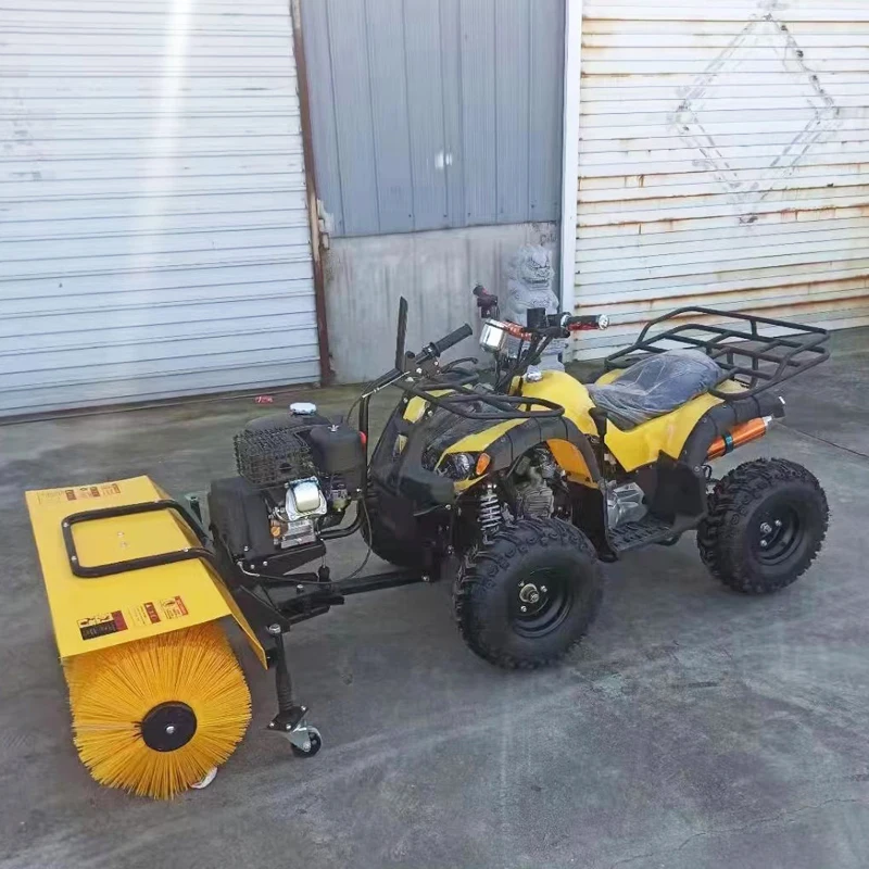 Latest Style Four-Wheel ATV Snowplow Vehicle with Electric Start Core Gear and Engine Components Snow Shovel Accessory