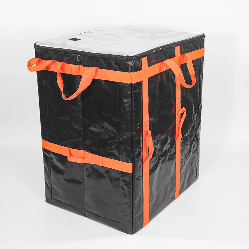 PP PE Woven Large Folding Express Courier Bag Foldable  Logistic Delivery Tote Bags For Driver Carrier Sorta