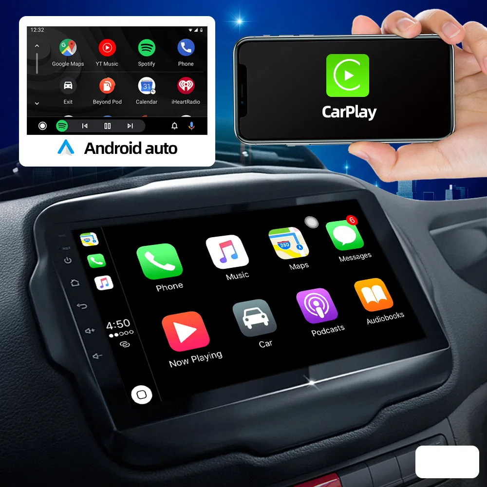 Carplay 7 дюймов Android универсальное Голосовое управление GPS-навигация wifi Автомобильный MP5 Радио Мультимедийный видеоплеер