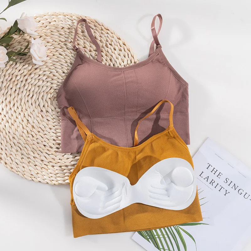 
Exquisite craftsmanship Fitness Crop Top Push Up yoga bra ultra-thin bralette no steel ring beauty back bra 