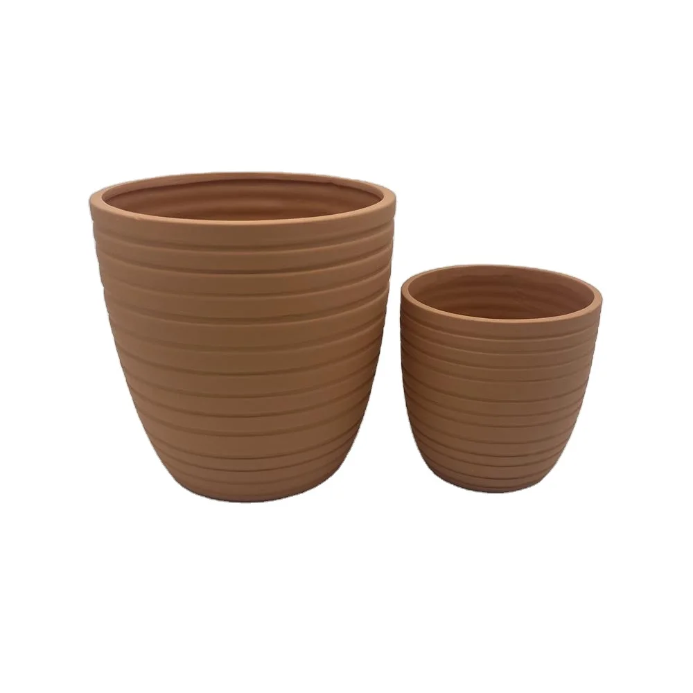 New Terracotta Flower Planter Pot Indoor ceramic flowerpot with Drain Hole