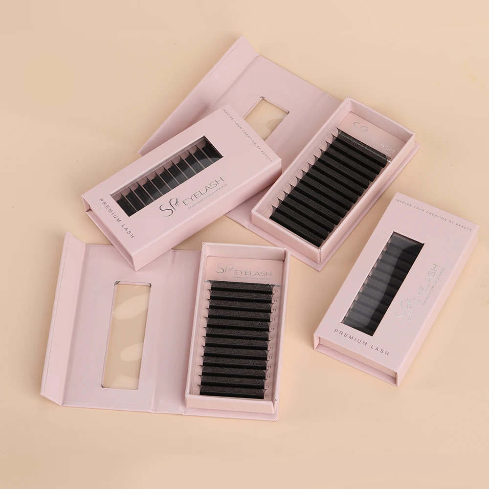 SP EYELASH Volume Eyelash 0.07MM W V YY Shape Extension MIX Individual False Eyelashes Natural Soft Light Matte YY LASHES