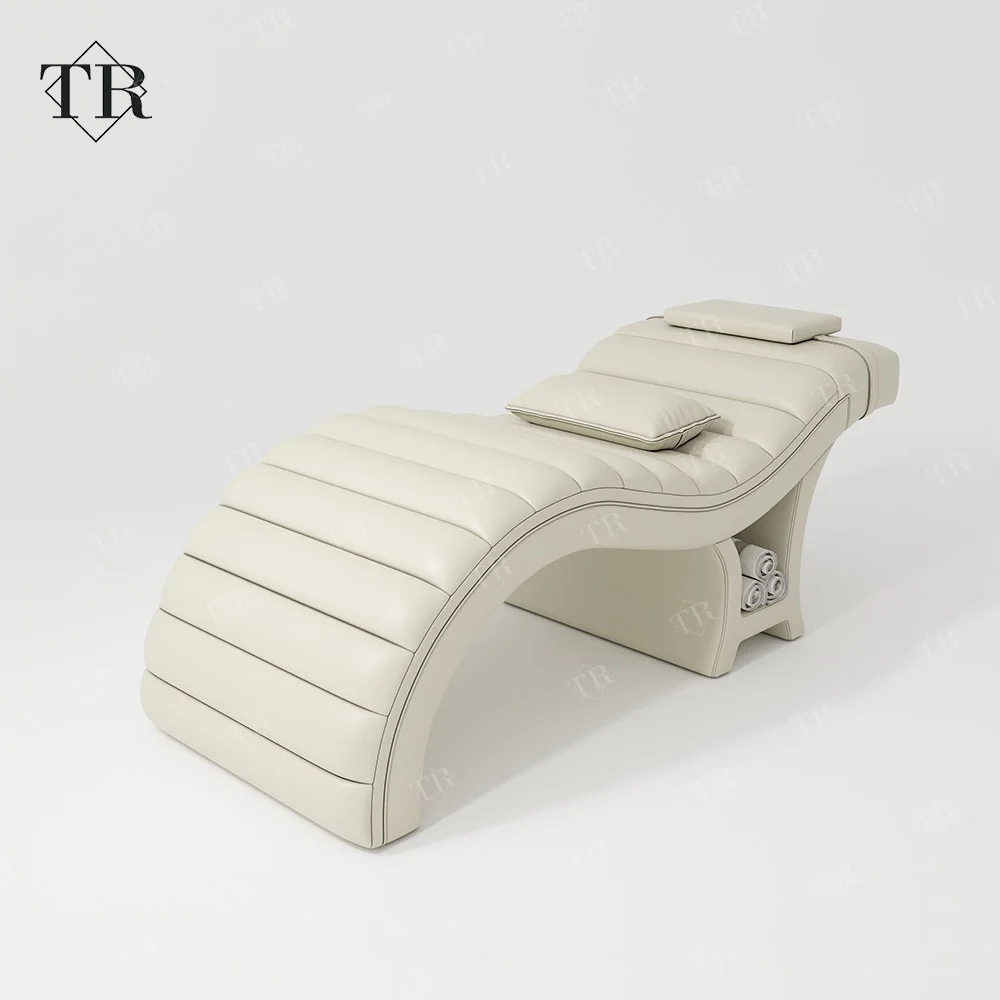 Turri 2024 Modern Lash Eyelash Bed White Curved Lash Bed Beauty Salon Furniture Spa Unique Design Custom Lash Extension Bed