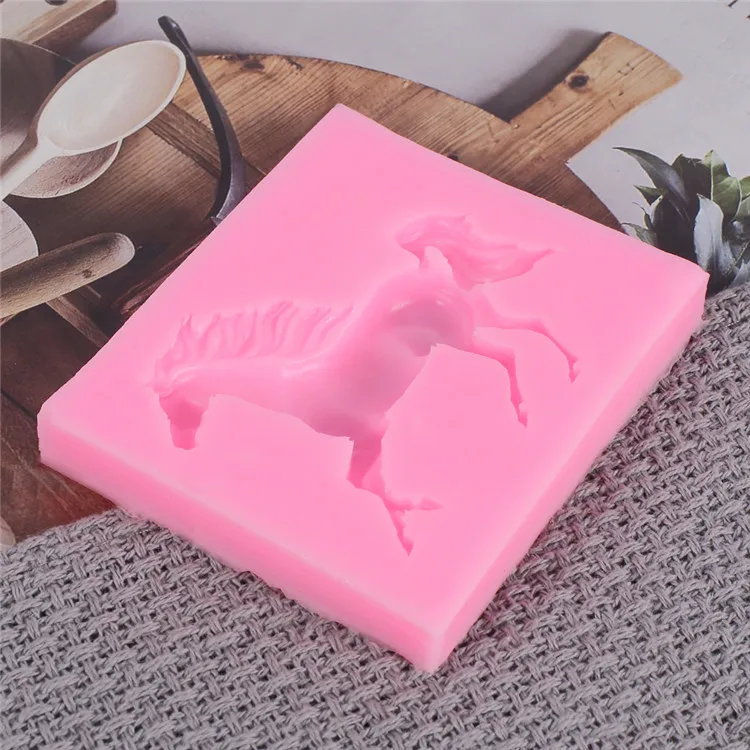 
3D Horse Silicone Mold Animal Cake Cupcake Fondant Chocolate Sugarcraft Candy Mould DIY Cake Decorating Tools 