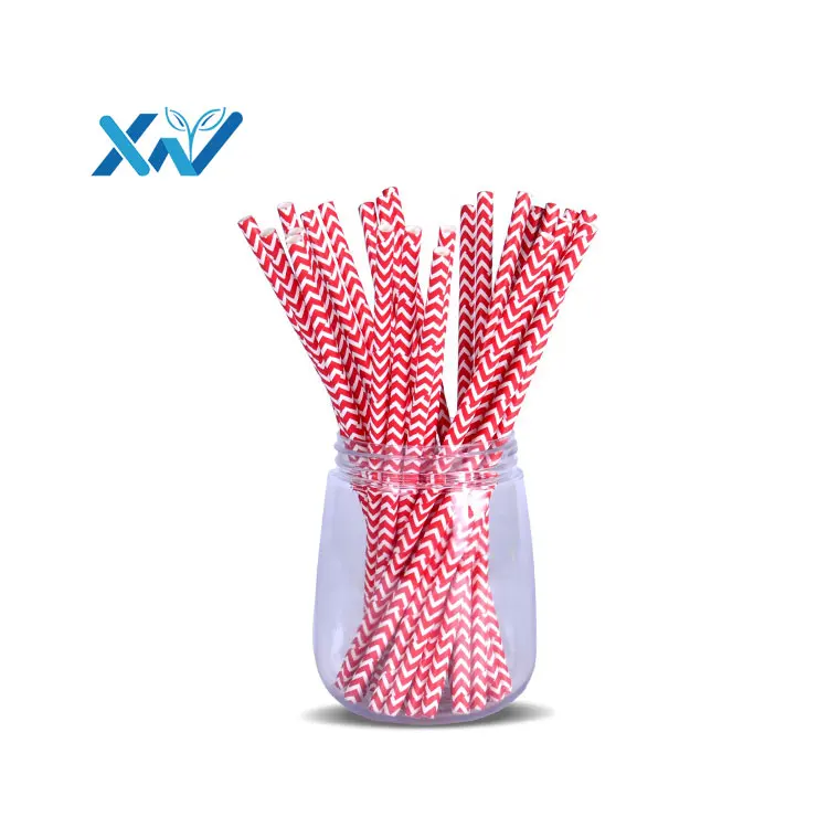 Wholesale Factory Price Food-grade Color Paper Drinking Straws Eco-friendly Biodegradable Disposable Paper Straws