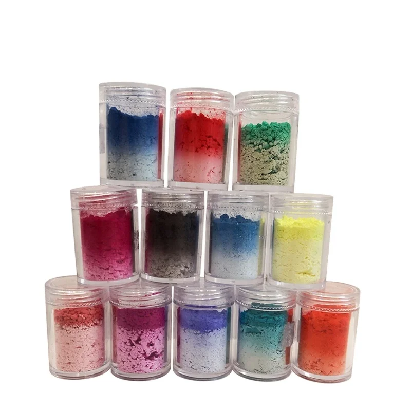 Thermochromic temperature activated pigment high temperature color change powder