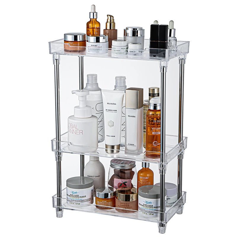 Three layer shelving The bathroom moisture proof removable multi-layer detergent shelving