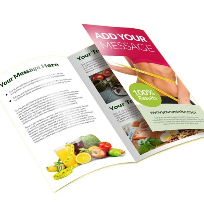 Hardcover Custom Brochure Instruction Book Magazine Menu Booklet Flyers Printing Service