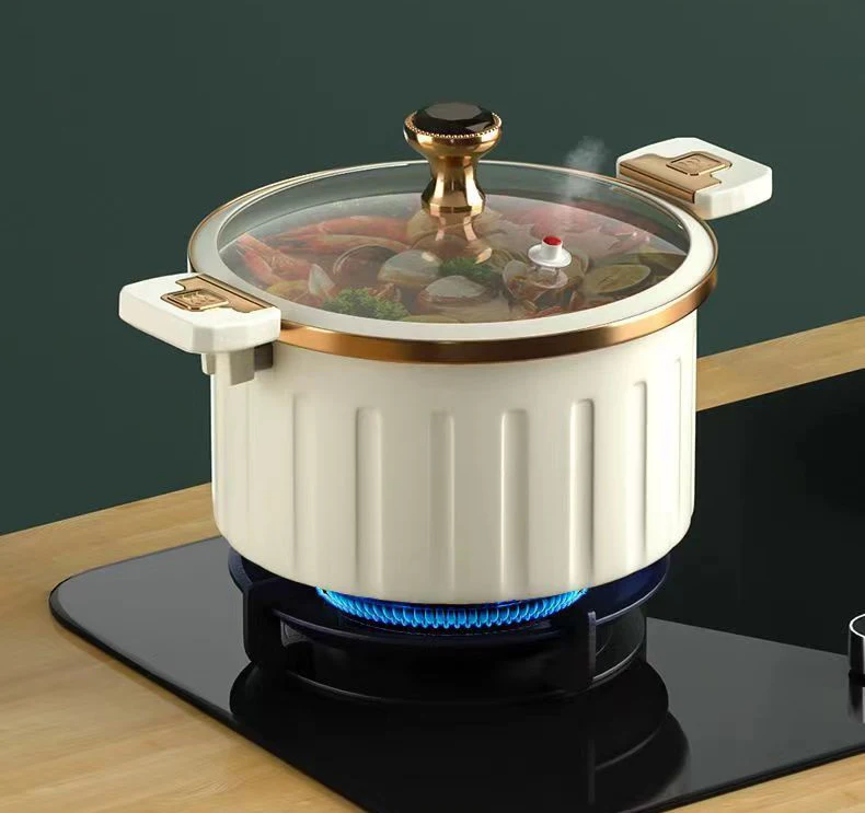 New Hot Sale Enamel Cooking Pot Household Enamelled Inner Liner Non-stick Soup With Double Side Locks