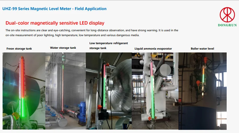 Magnetic Float Level Meter Gauge Sensor Indicator Transmitter for Water Fuel Chemical Tank