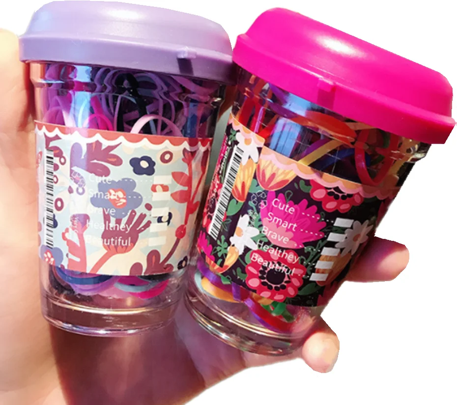 
2020 Fashion Colorful Small Disposable Hair Bands Cute Girls Elastic Rubber Band Ponytail Holder Gum Hair Accessories 