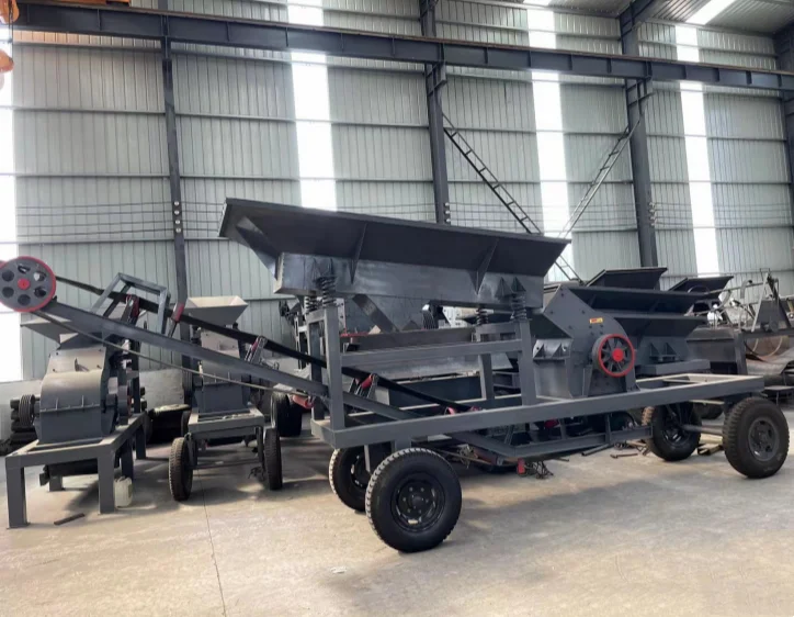 High Quality Limestone Clay Crusher Price Small Mobile Pc200*300 Diesel Hammer Crusher With Conveyor Belt