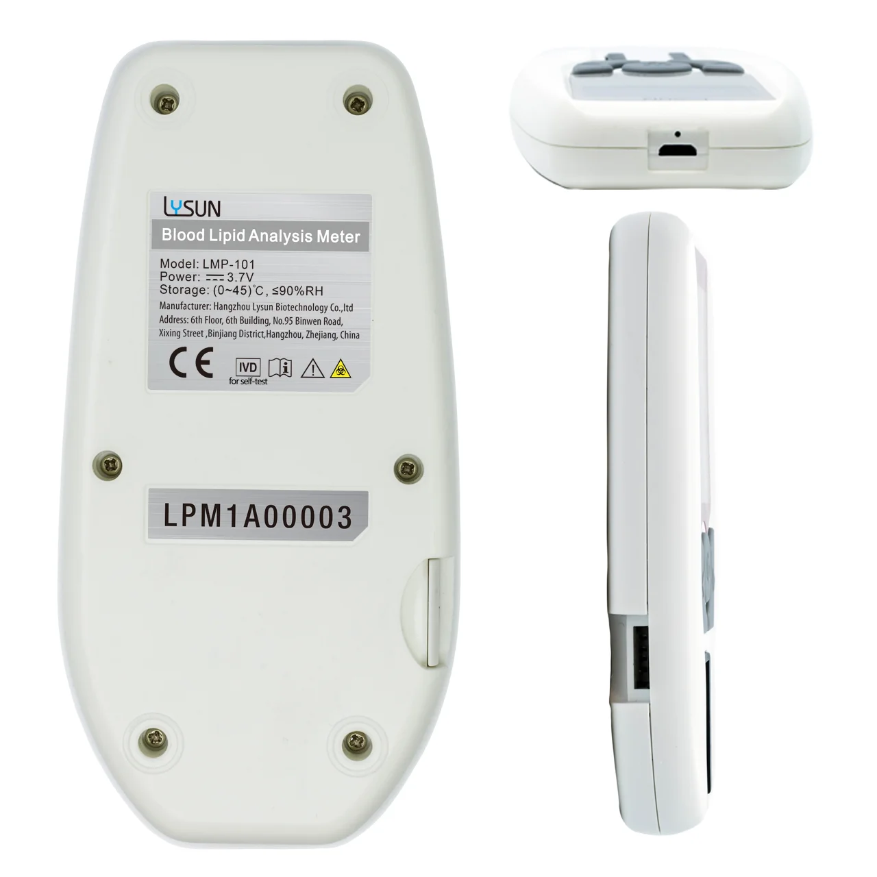 CE/ISO 4 in 1 POCT dry chemistry Lipid analyzer cholesterol meter
