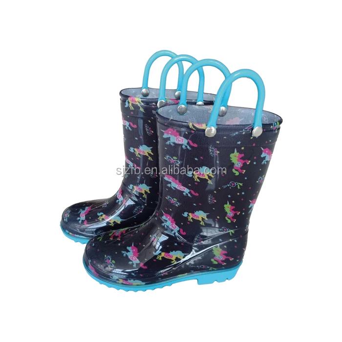 Hot Selling fashion cute anti-skidding PVC rain boots for kids