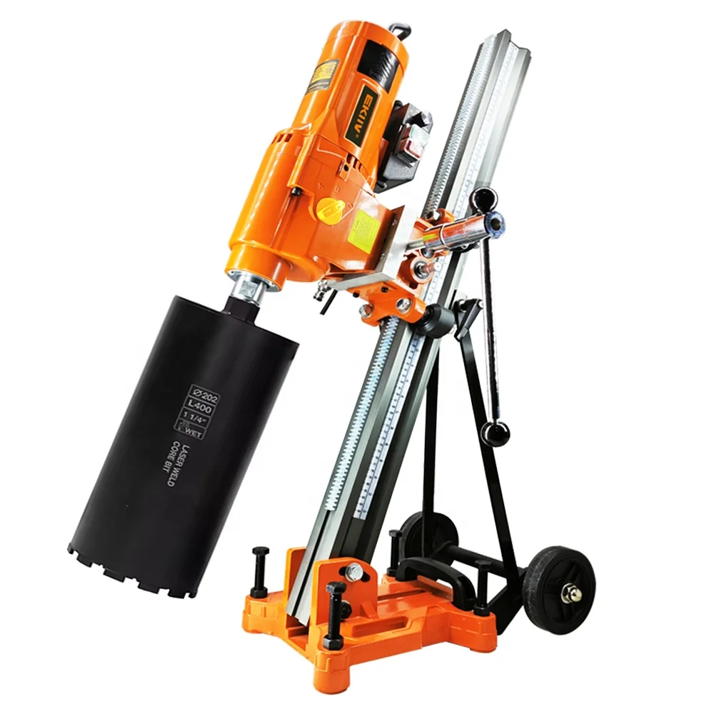 EKIIV 355MM Three-shift Gear Speed Diamond Drill Professional Core Drill Machine stand adjustable diamond core drilling machine