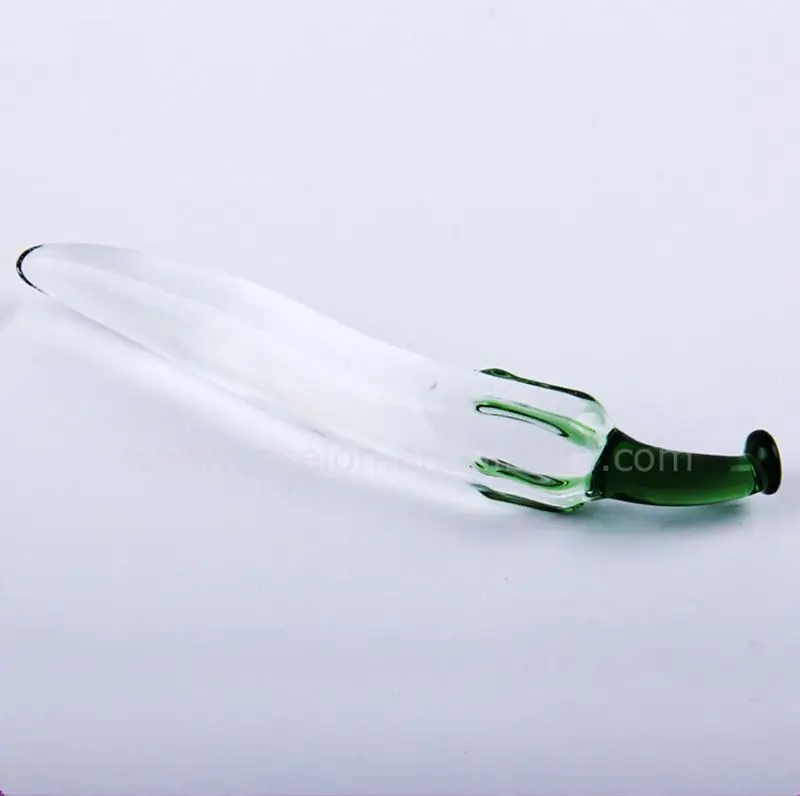 Crystal Glass Penis Chili Shape Vagina Anal Butt Plug Sex Toys For Woman Big Dildos