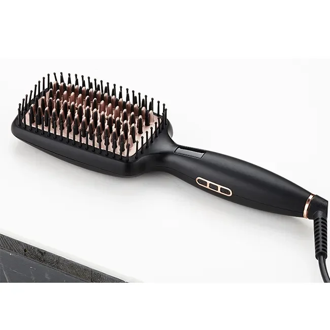 PTC Heating 50W Hair Beauty Tools Electric Ion 3 in 1 Hot Comb Straightener Electric Hair Straightener