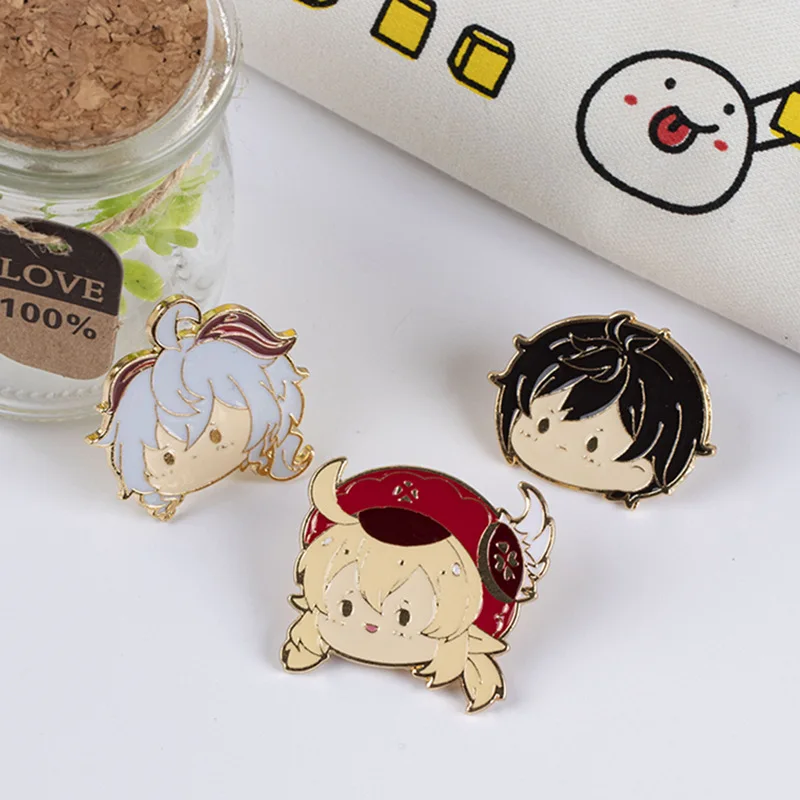 Wholesale Brooch Pin Cartoon flower Acrylic Badge Custom Made Cute  Lapel Pins Cartoon Clothes Hat Accessories