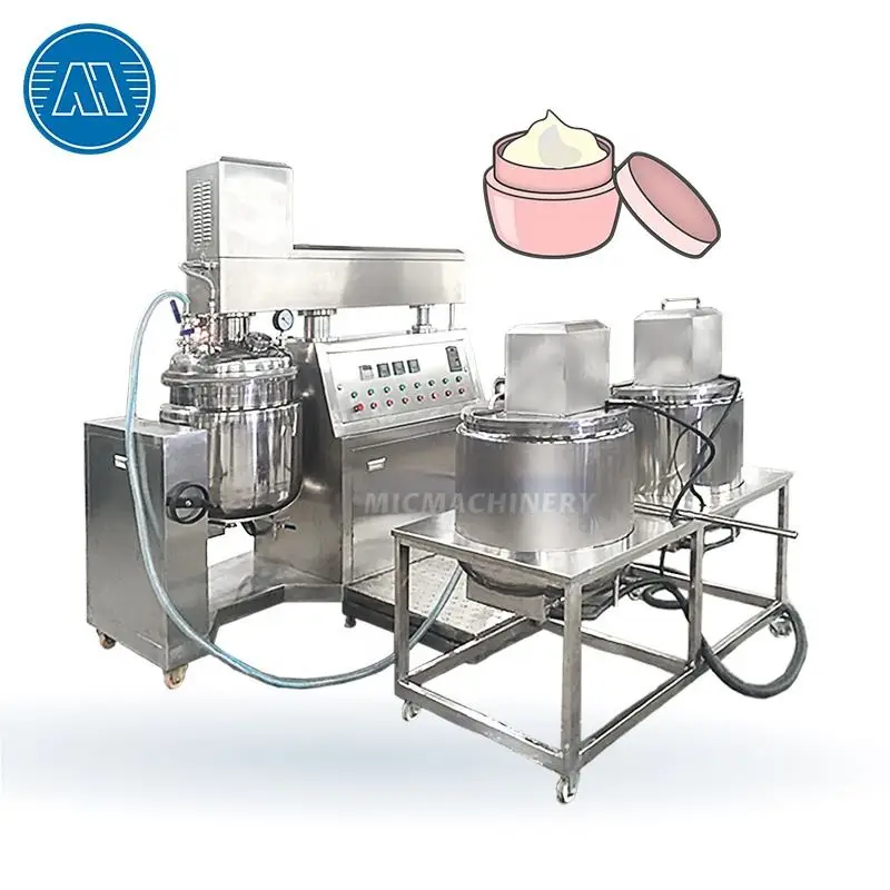 Stainless Steel Temperature Controlled Mixer Homogeneous Vacuum Emulsifying Machine