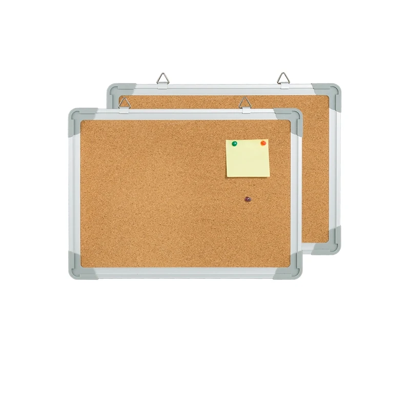 OEM Cork Bulletin Combo Board for Home Office Small Wall Hanging Whiteboard with Aluminum Frame Memo Pin Planning Tackboard