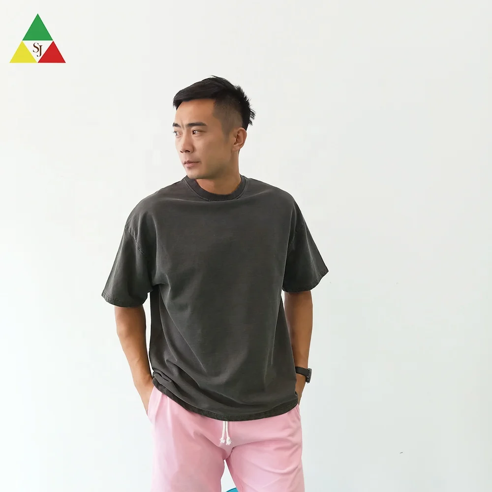 
Custom 100% cotton printing plain oversized mens vintage t shirt 