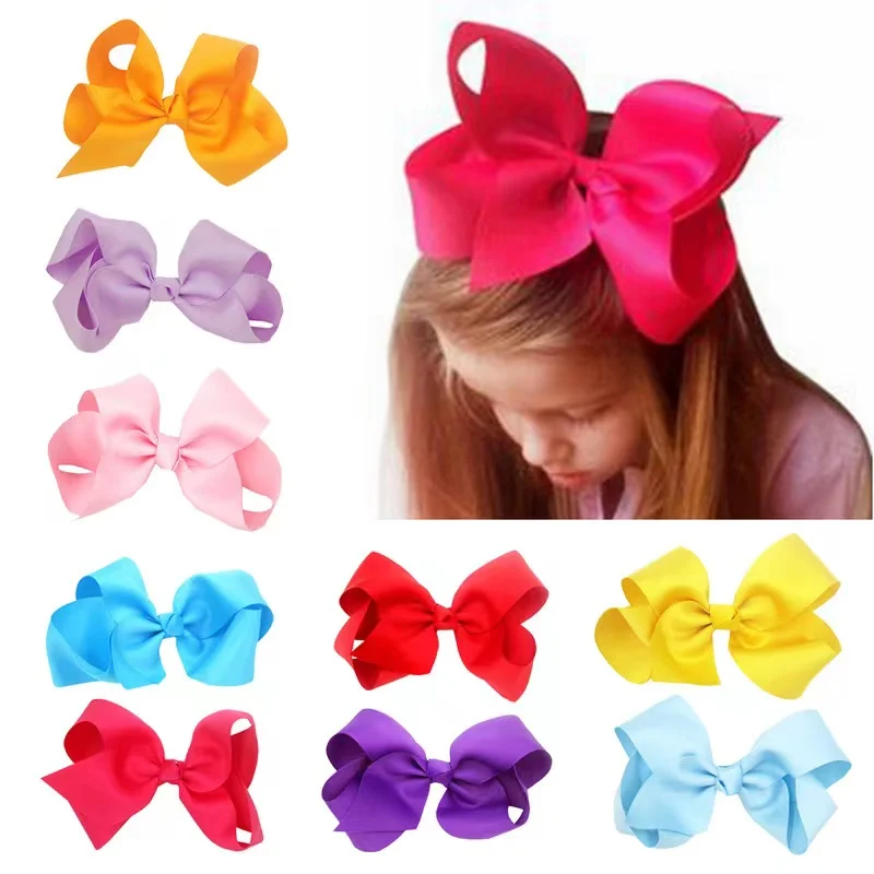 Wholesale fashion Cute baby Ribbon bowknot Girl Hair Clips of Kids