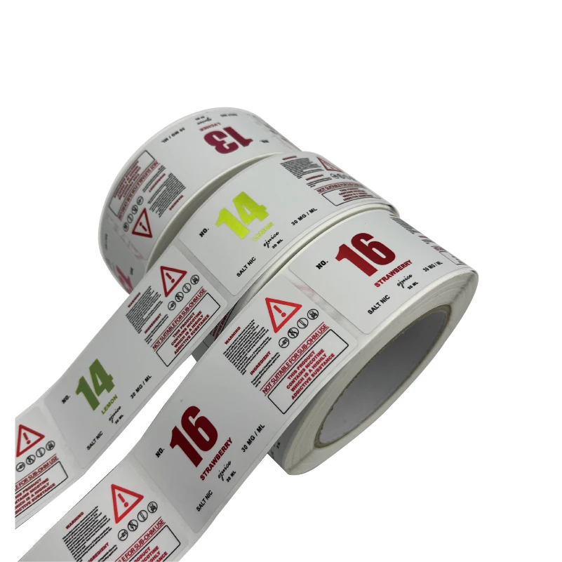OEM Custom Waterproof Plastic Bottle Adhesive Sticker Label Printing
