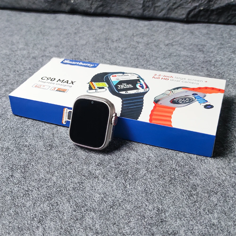 Hot selling 1.95 inch Double front and rear photography android smart watch 4g sim card Dashboard Payment Alipay GPS