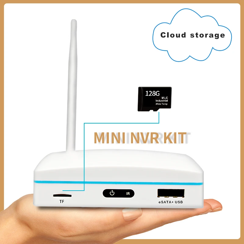 Лидер продаж 2023 4-канальная камера видеонаблюдения с Wi-Fi HD NVR Беспроводная система