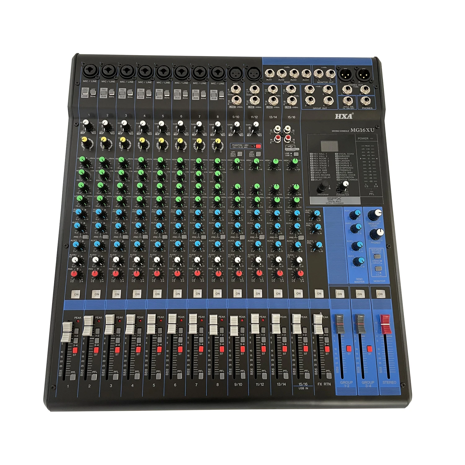 Professional Audio Mixer 16 channel   Mixer Console MG16XU