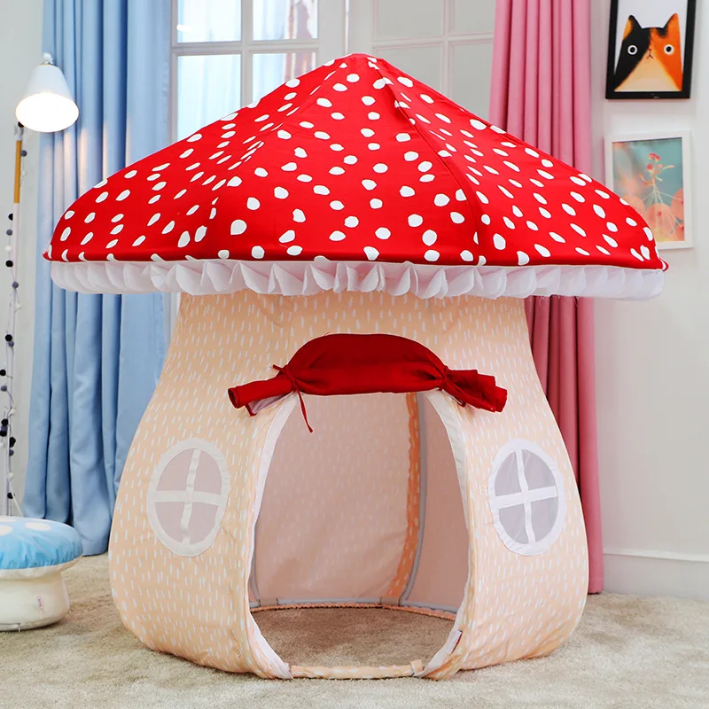 Factory Wholesale Indoor Outdoor Handmade Mushroom Tent Toy Durable Toy Tents Play House For Kids