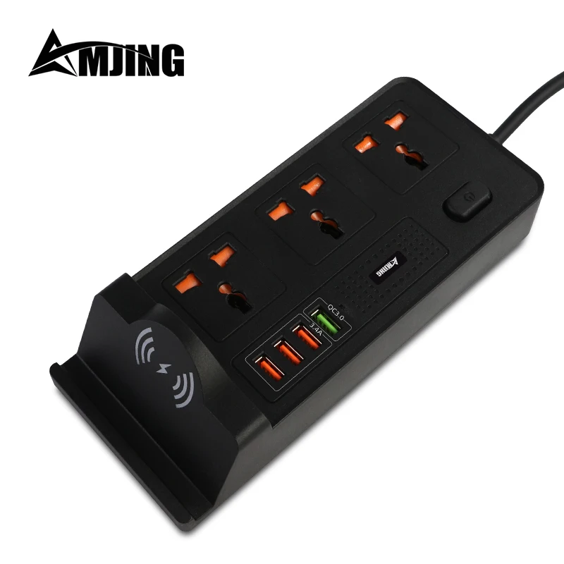  RTS OEM Беспроводное зарядное устройство умная розетка qc3.0 4way usb BKL-20-B для домашнего использования рабочего