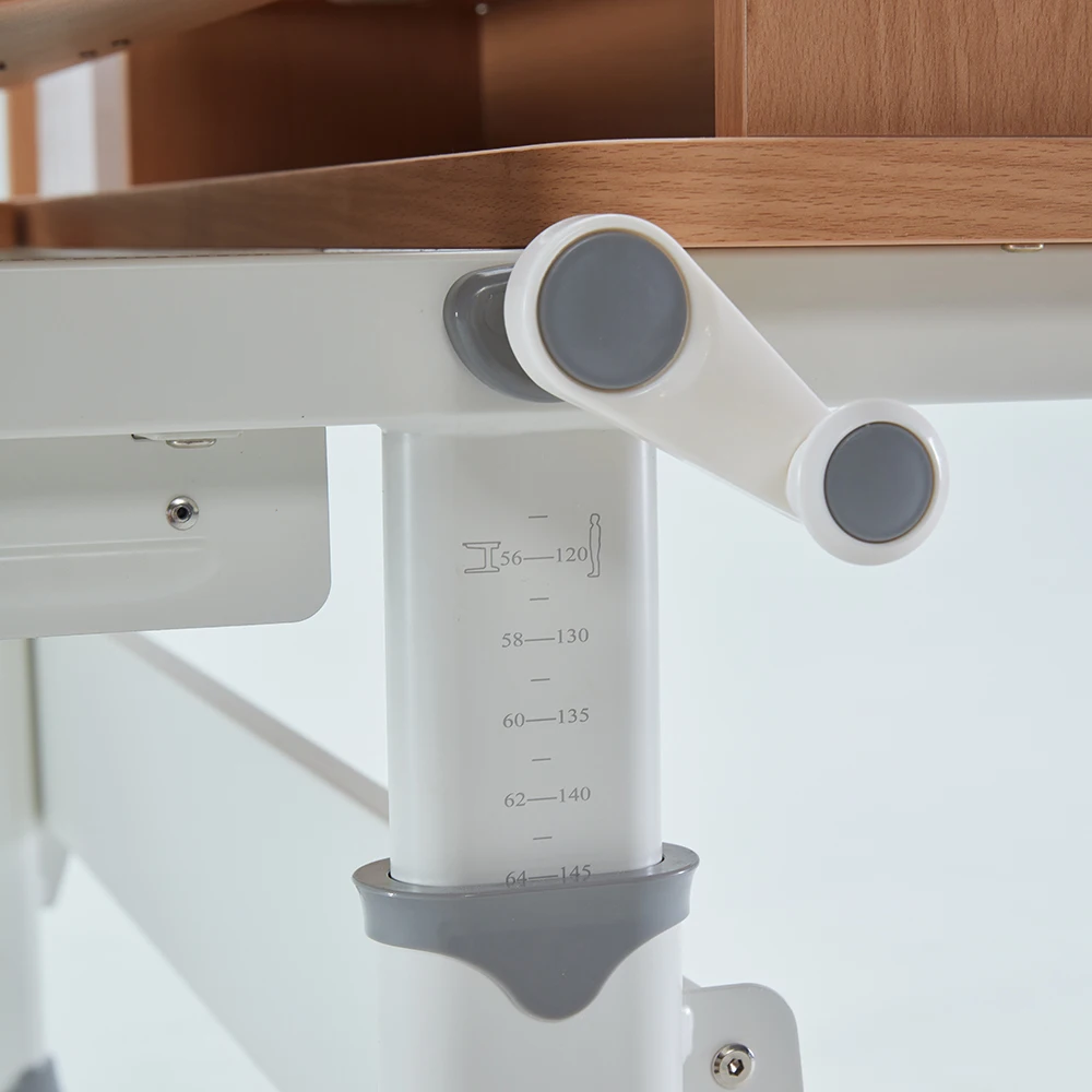 
Pink Color Height Adjustable Ergonomic Educational Kids Children Table And Chair Study Set For Girls study table with storage 