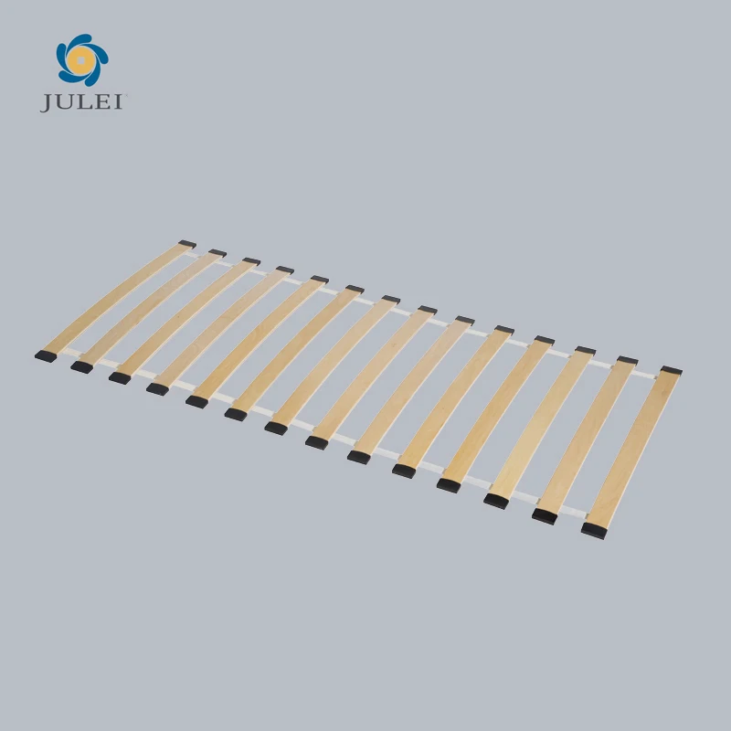 14 pcs bed bending wood slats wall panels concatenated with plastic holder holder