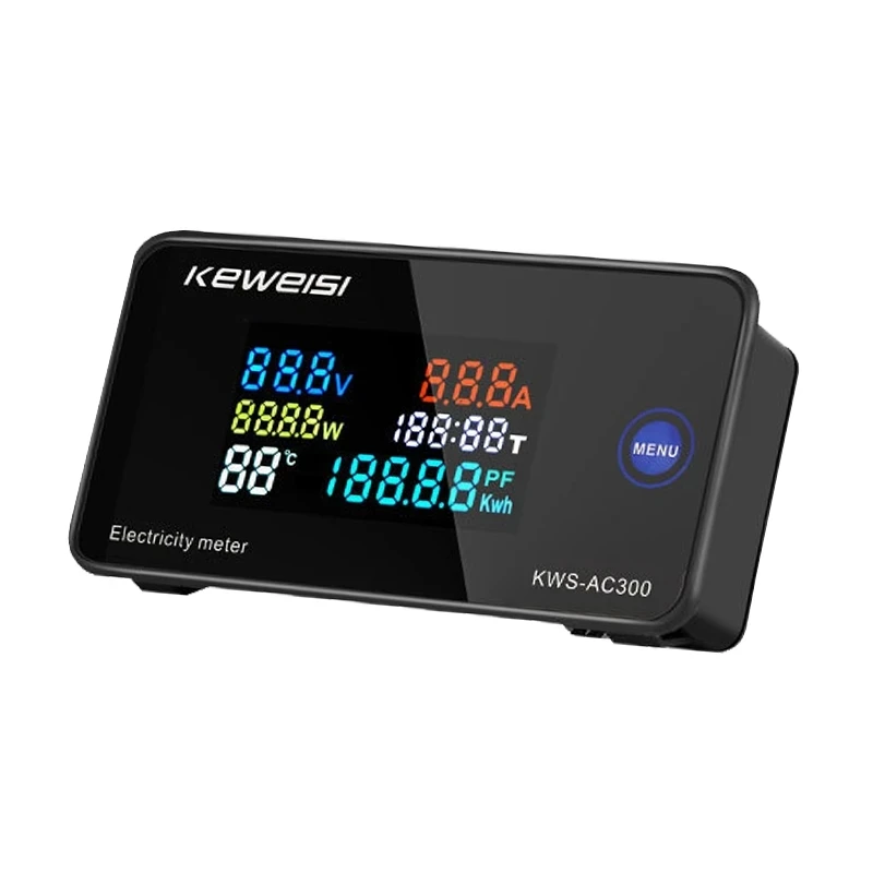 KWS-AC300 Voltmeter Ammeter KWS Power Energy Meter AC 50-300V LED AC Wattmeter Electricity meter with Reset Function 0-100A