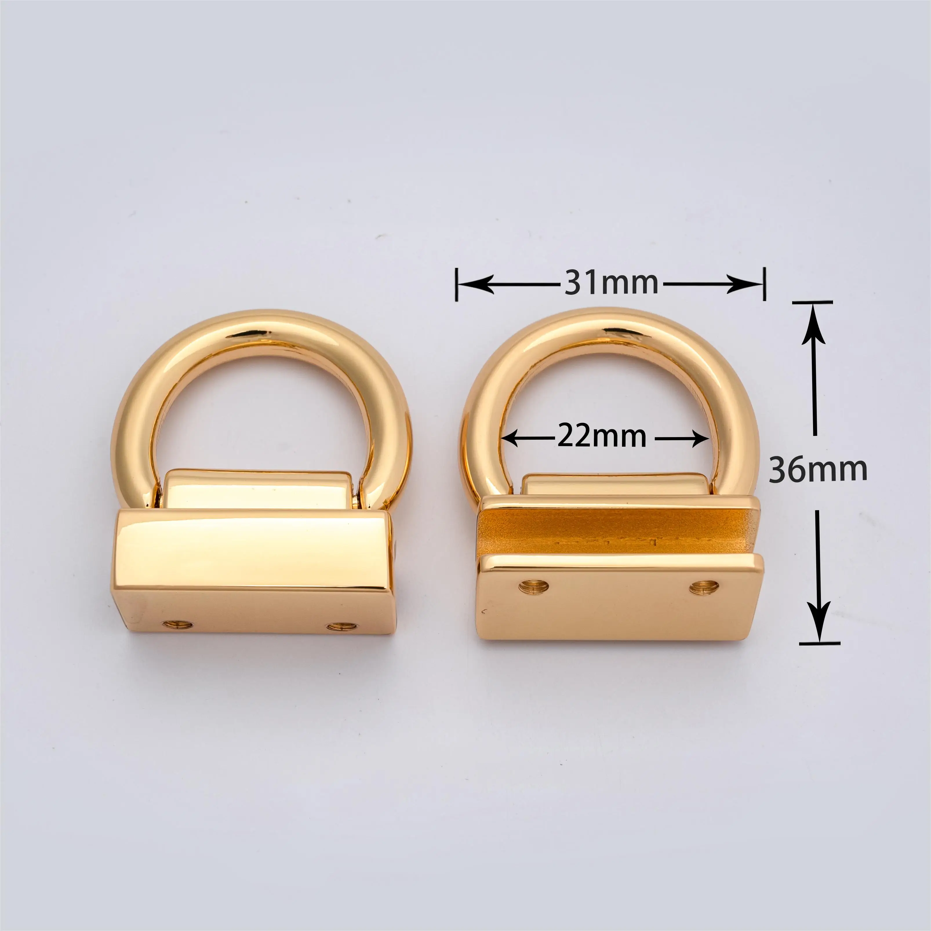 Custom Fancy Metal Buckle Purses Handbags Zinc Alloy Die Casting Handbag Hardware Accessories Gold Plated