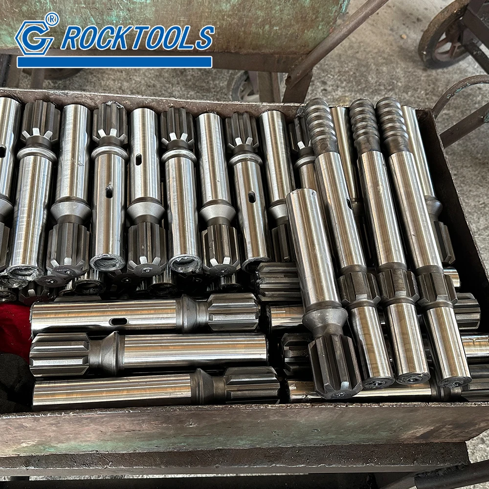Mining Tools Forging Shank Adapter Rock Drill Parts Epiroc Top Hammer Shank Adapters